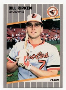 1989 Fleer Baseball Billy Ripken #616 FF Error Card