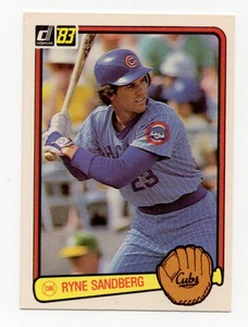 1983 Donruss Baseball Ryne Sandberg #277 Rookie Card