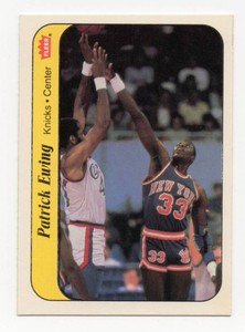 1986 Fleer Basketball Sticker #6 Patrick Ewing