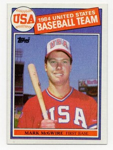 1985 Topps Baseball #401 Mark McGwire USA