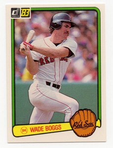 1983 Donruss Baseball #586 Wade Boggs Rookie Card