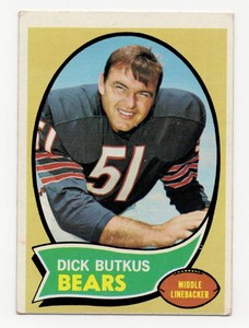 1970 Topps Football #190 Dick Butkus Chicago Bears