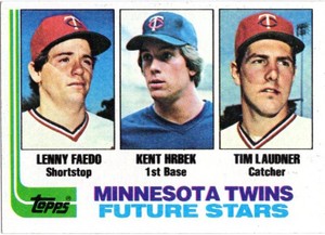 1982 Topps Baseball #766 Kent Hrbek Minnesota Twins Rookie Card