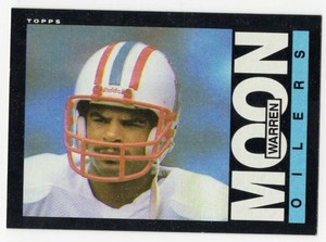 1985 Topps Football #251 Warren Moon Rookie Card