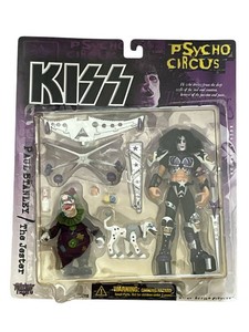 NOS 1998 McFarlane Toys KISS Psycho Circus Paul Stanley  The Jester Action Figures