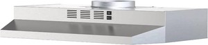 FIREGAS 30 Inch Under Cabinet Range Hood, 300 CFM Powerful & 45dB Quiet Vent Hood, Slim Stainless Steel Stove Hood for Kitchen & Apartments, 2-Speed Exhaust Fan, DuctedDuctless Convertible