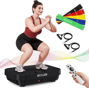 SEDOZIK Vibration Plate Exercise Machine, Vibration Plate for Lymphatic Drainage Weight Loss, 450 Lbs Capacity Full Body Vibrating Platform Workout Equipment with Bluetooth for Home Women Men