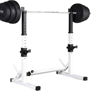 Barbell Rack Stand - Multifunctional Adjustable Squat Rack, Heavy-Duty Dumbbell Rack Strength Training Dip Station, Home Gym Equipment Max Load 550lbs