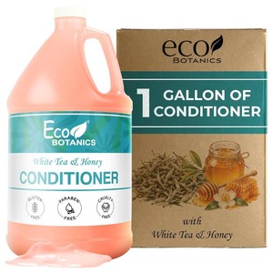 Terra Pure 1-Shoppe Eco Botanics Natural Conditioner with Raw Honey & White Tea  Gallon Jug Bulk Toiletries for Airbnb, Vacation Rentals, and Home Bathroom  Refill For Soap Dispensers