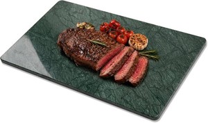 Green Marble Cutting Board, Marble Slab Pastry Board 12x20 Inch With Non-Slip Feet For Baking, Cheese, Charcuterie, Chocolate