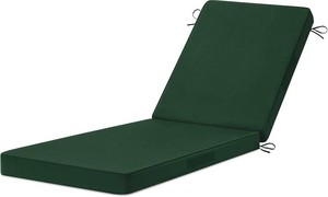 Chaise Lounge Cushions Outdoor, 72x26x3 Triple-Waterproof Outdoor Chair Cushion with Removable Cover Forest Green Color