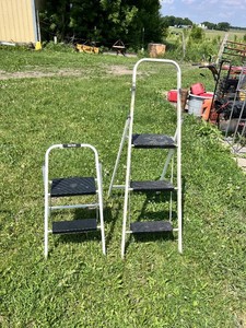 Lot of 2 Step Stools Including Easy Reach 2 Step and 3 Step Folding Step Stools
