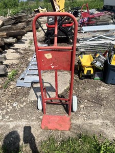 Red Heavy Duty Hand Truck Dolly with Solid Wheels