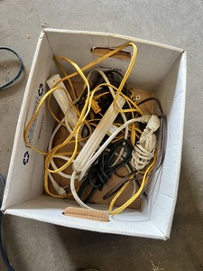 Lot of Small Extension Cords, Power Strips and Surge Protectors Including Belkin, CyberPower and Tripp Lite Units