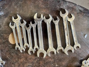 Gedore and Mixed Brand Open End Wrenchs Including Sizes 7mm through 19mm