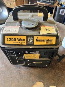 Steele Products SP-GG102 1200 Watt 2 Stroke Portable Generator - Untested Needs Recoil