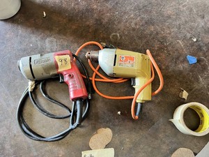 Milwaukee Right Angle Drill and B&D Double Insulated Corded Drill, Both Working
