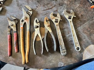Assorted Adjusting and Grip Pliers Set Including Fuller, Diamond, and Other Brands