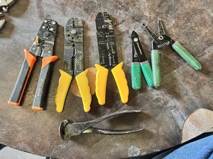 Wire strippers and cutters set including Paladin PA1176 and Eagle Electric Tools