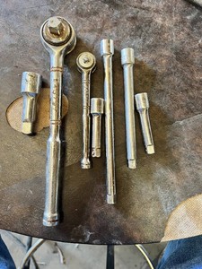 Craftsman Ratchets including 38 Drive Long Handle Ratchet, 14 Drive Ratchet, and Socket Extensions