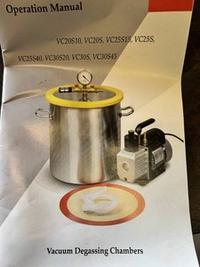 ABLA Vacuum Degassing Chamber with TW-1K Single Stage Vacuum Pump and Accessories