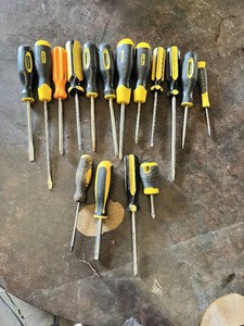 Stanley and Miscellaneous Screwdrivers including Flathead and Phillips Types