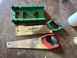 Masterforce 14 Box Saw & Miter Box Combo, Craftsman Hand Saw