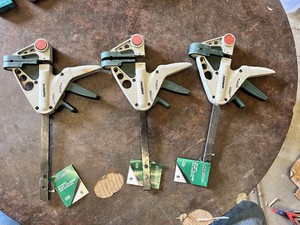 Masterforce One-Handed Bar Clamps 6 Inch Set of 3