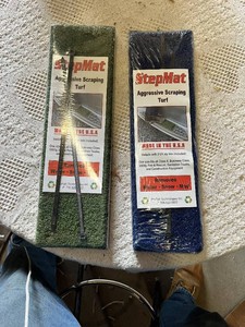 StepMat Aggressive Scraping Turf Green and Blue