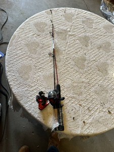 Zebco Dock Demon Rod with Reel and Shakespeare Spinning Reel