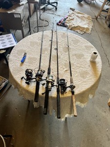 Fishing Rods and Reels including Shimano Sienna, Azura, and Shakespeare Ugly Stik