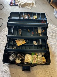 Fishing Tackle Box with Lures and Accessories