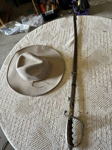 Cavalry Sword and Western Style Hat
