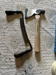 Reliance Drawknife and Truper Hatchet