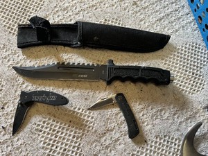 Kershaw Pocket Knives and Survivor Hunting Knife with Sheath