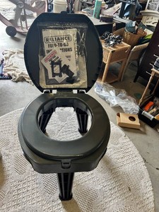 Reliance Fold-To-Go Portable Toilet with Instructions and Foot Pads