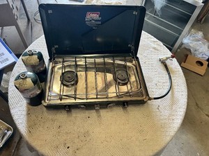 Coleman Propane Camp Stove with Fuel Canisters