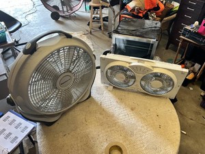 Genesis Twin Window Fan and Wind Machine Fan