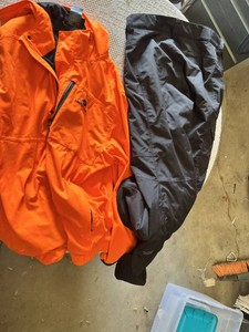 Mossy Oak Blaze Orange Jacket XL and The North Face Black Pants M