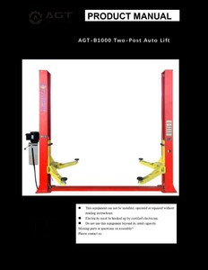 2026 AGT Two post Base plater Auto lift (ATK-B1000)