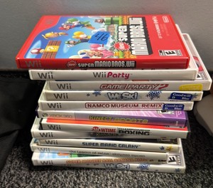assorted Wii games