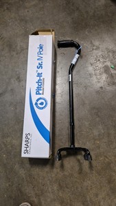 cane and IV rack