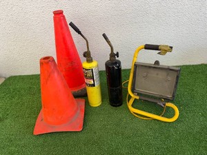 Propane Torches, Shop Light & Traffic Cones