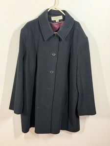 Liz Claiborne Womens Wool Long Coat - 24W