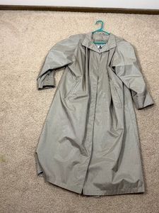 Gallery Womans Long Trench Coat - Size 14