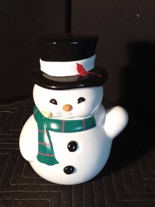Snowman cookie jar