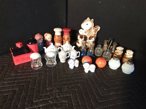 Lot of salt & pepper shakers