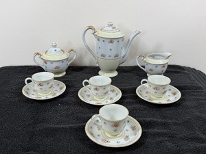 11 - Vintage M.K (Occupied Japan) Teapot, Saucer, Cups, Sugar Bowl and Creamer Set