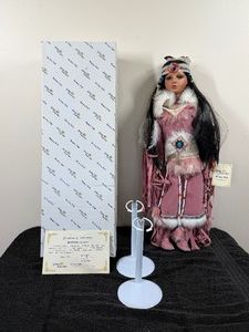 Heirloom Edition of the Golden Keepsake Dolls - Native American Porcelain Doll (Morning Glory)