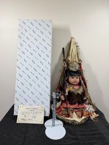 Heirloom Edition of Golden Keepsakes Dolls - Native American Porcelain Doll (Sitting Bull)